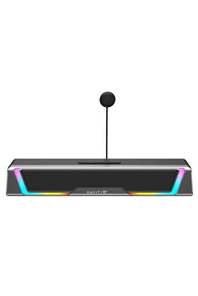 Havit SK221 RGB Işıklı Gaming Soundbar, Oyuncu Hoparlörü - BT 6.0 ve USB, Çık...