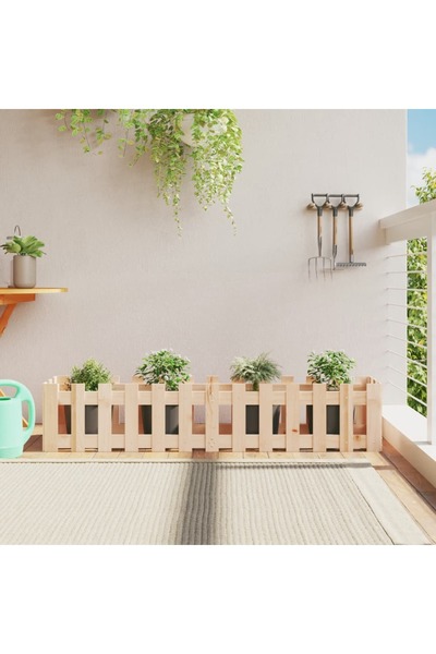 vidaxl Pat inaltat gradina design gard 150x30x30 cm lemn de pin tratat