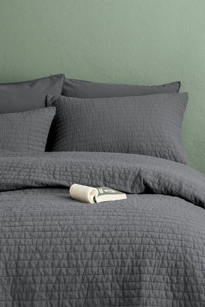 İssimo Home Savanna Yıkanmış Mustard %100 Pamuk Poplin Yatak Örtüsü 240*260Cm