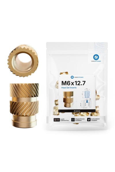 CNC Kitchen Piulite inserabile - M6 standard-pachet 20 bucati