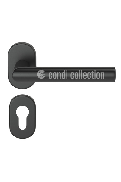 Condi Collection 101Ek Static Black Yale Stainless Steel Door Handle