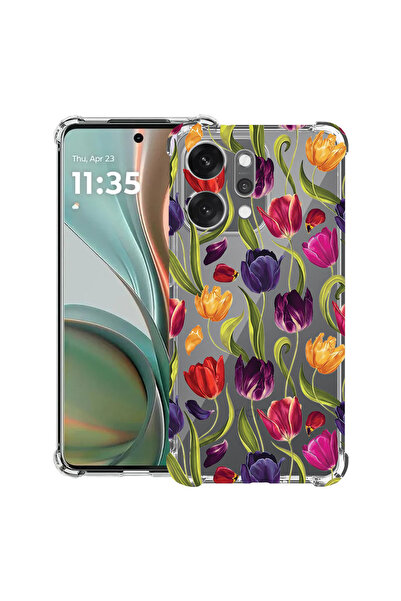 bestcase Αντικραδασμική Θήκη για OPPO Reno14 F / FS, Φλοράλ - Σχέδιο Τουλίπας...