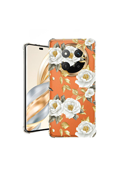 bestcase Husă Antișoc pentru Honor Magic7 Lite, Florală - Camelie Aurie Estet...