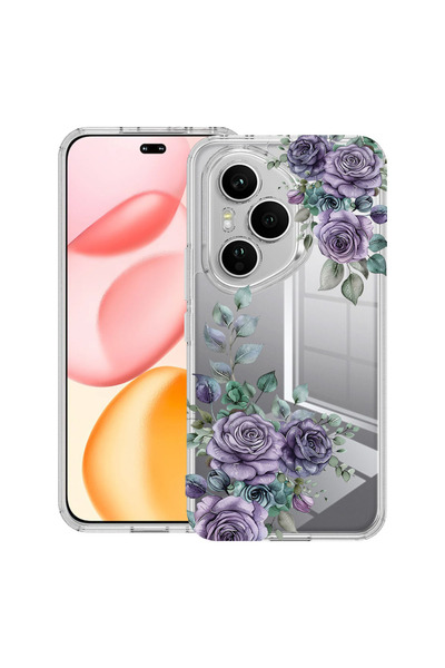 bestcase Husă Antișoc pentru Honor 400 Pro, Florală - Roz Pastel înflorit, 20...