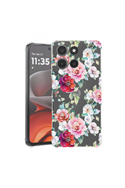 bestcase Husă Antișoc pentru Motorola Edge 60 Neo, Floral - Model cu camelii,...