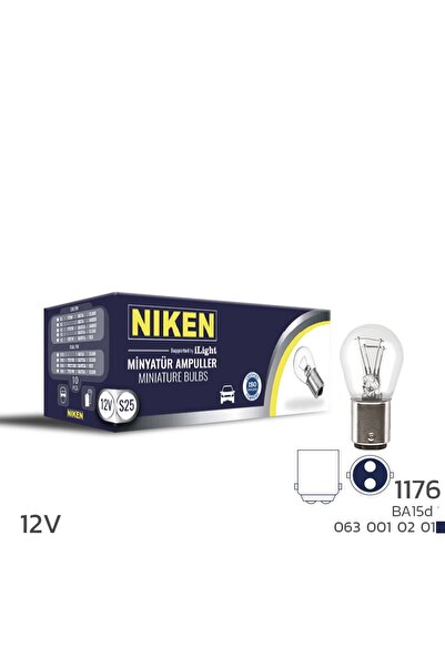 Niken 1176 Ampul 12V BA15D 10'Lu