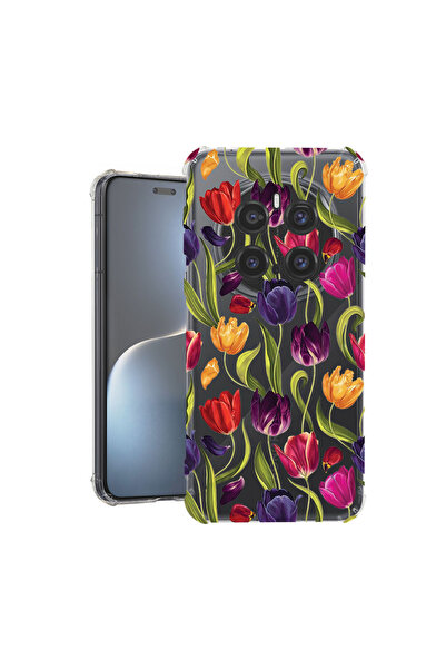 bestcase Αντικραδασμική Θήκη για Honor Magic7 Pro, Φλοράλ - Σχέδιο Τουλίπας, ...