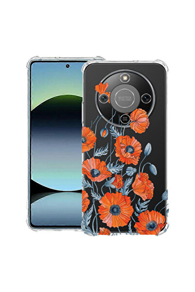 bestcase Αντικραδασμική Θήκη για Honor Magic8 Lite, Φλοράλ - Μινιμαλιστικό Πα...