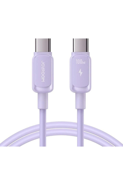 Joyroom كابل ملون من النوع C إلى النوع C بقوة 60 واط بطول 1.2 متر