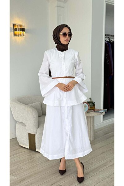 VUU Flounced Poplin Dress 26Ss5015