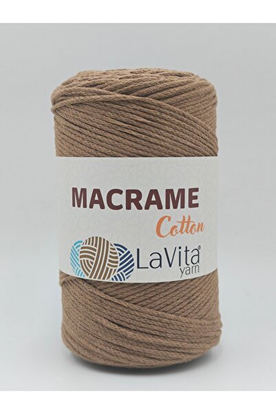 LaVita Yarn LaVita Macrame Cotton El Örgü İpi %100 Pamuk 250gr (5 HARDAL)