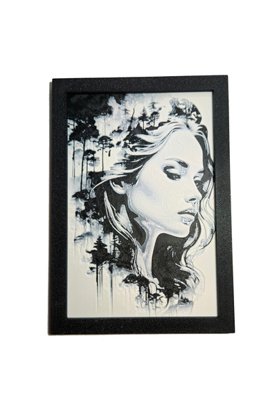 Fresh Candles Tablou arta 3D Hueforge – Forest Woman, 15x22cm