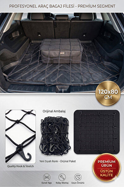 Autobase Elastik Bagaj Filesi Düzenleyici 120x80 cm