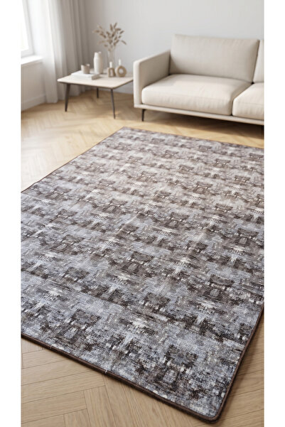 Bovia Home Coffee Soft Pattern Savan Carpet Cover 6m²