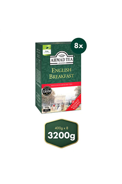 Ahmad Tea English Brekfast Dökme Siyah Çay 8’li Avantaj Paket 3.2 KG (8 x 400...
