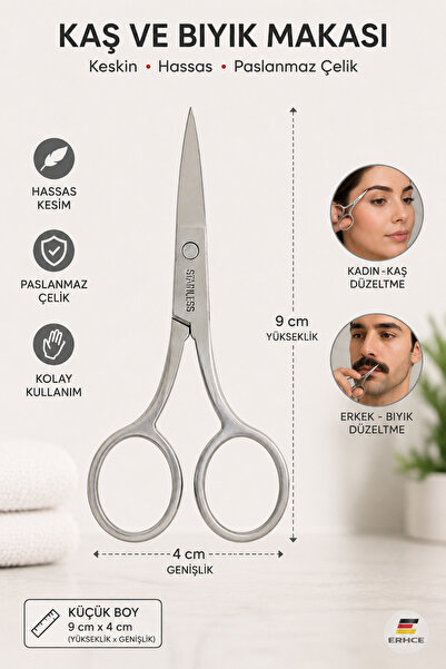 Kaş ve Bıyık Makası / Kaş bıyık Kesimi için Makas ERHCE75
