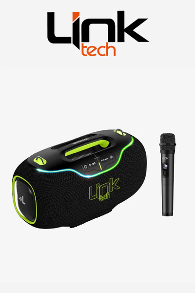 Linktech M425 Premium Ekstra Bass Kablosuz Mikrofonlu 350W IPX5 Suya Dayanıkl...