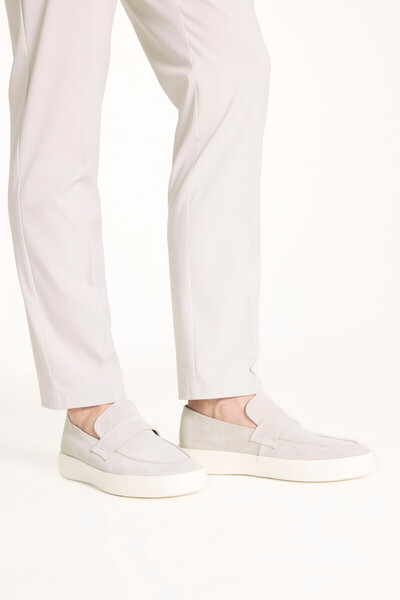 Ted Baker Gri Süet Loafer