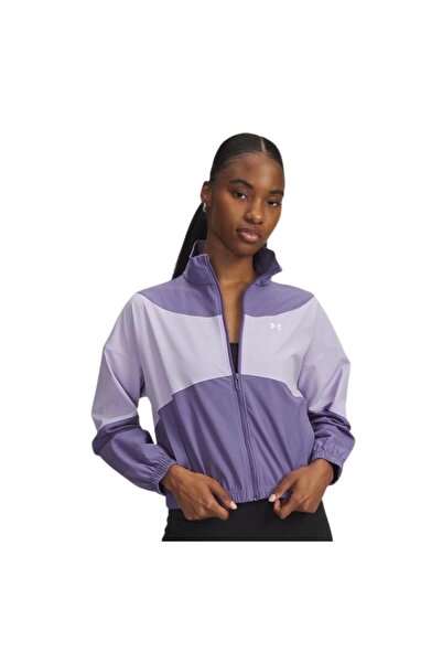 Under Armour A1389631-520 Ua Rival Jachetă țesută pentru femei, mov