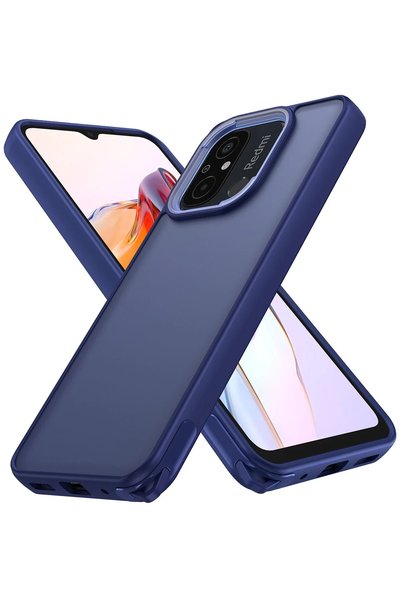 New Face ILKESHOP غطاء أنيق جديد لهاتف Redmi 12C (182321) - أزرق داكن