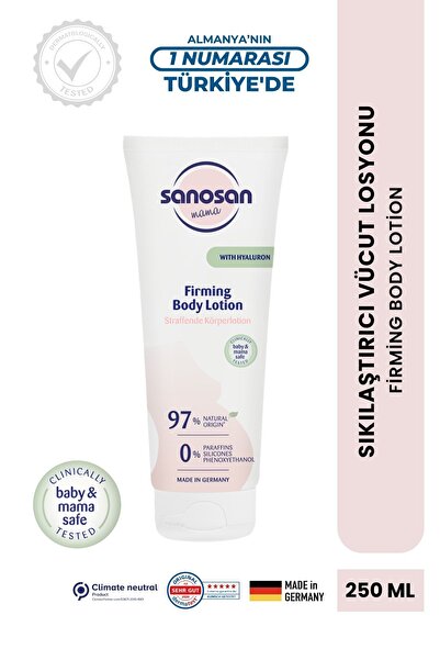 Sanosan Sıkılaştırıcı Vücut Losyonu 250 ml - Hyaluronik Asit ve Panthenol Kom...