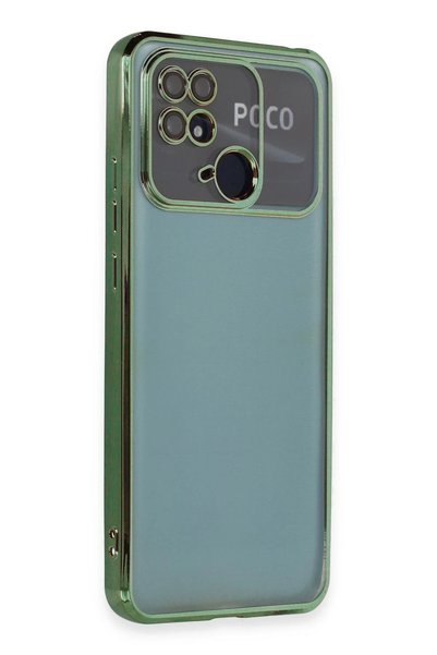 New Face Ilkeshop New Redmi 10C Case with Lens Silicone (182805) - Green