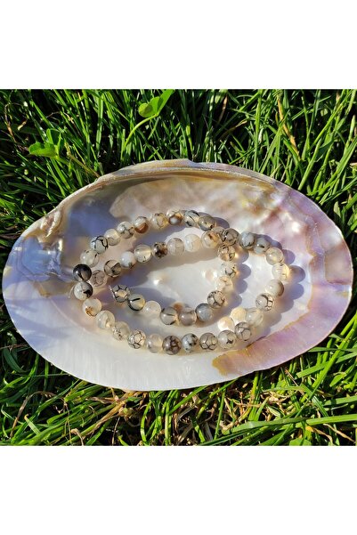 Zodyak Doğal Taş Sequină de piatră naturală de agat de crab (8 mm) (certificată)