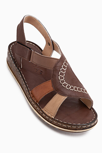 Limoya Cathrin Genuine Leather Brown Women's Sandals