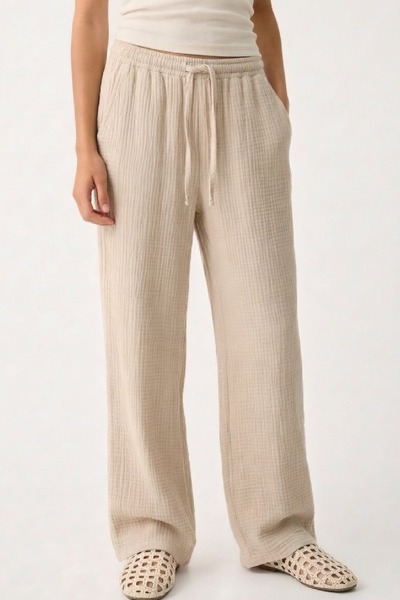 OWERALL Women's Muslin Fabric Pantalon