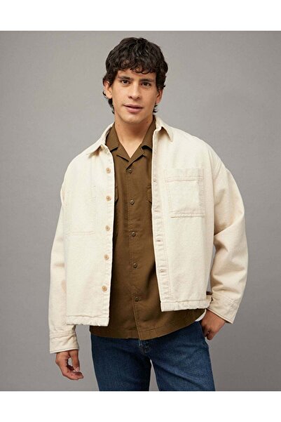 AMERICAN EAGLE AE Boxy Canvas Overshirt