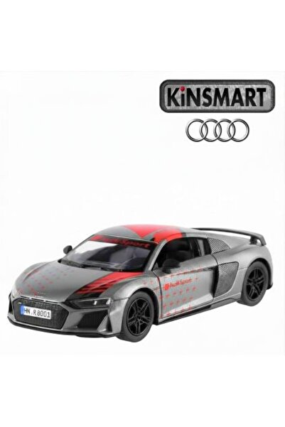Noname Macheta auto metalica Kinsmart Audi R8 Coupe Gri, Scara 1:36