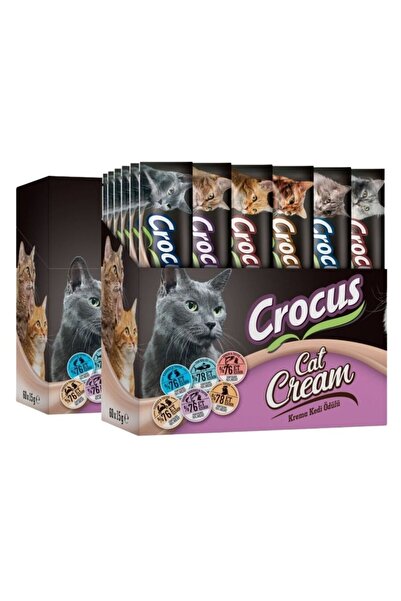 Crocus Multipack 6 Çeşit Krema Kedi Ödülü 60x15gr