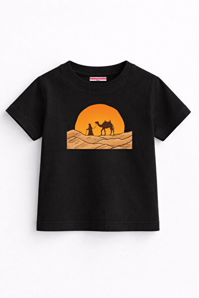 Rabona Fashion Tricou pentru copii cu design Camel Sunset