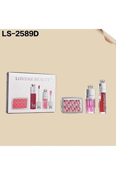Benefitto Package (matte lipstick + gloss + moisturizer) 3-piece box in trans...