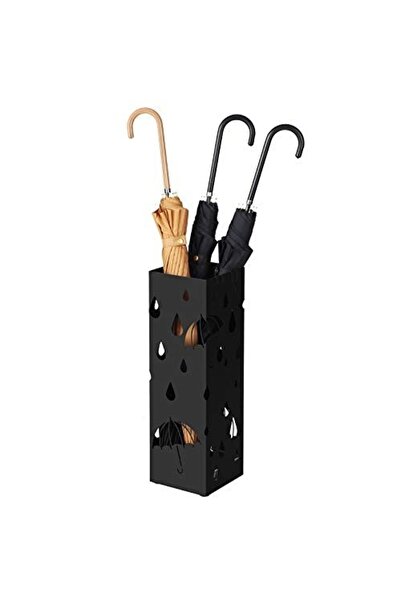 SONGMICS Suport pentru umbrele, Songmics, Negru, 15.5 x 15.5 x 49 cm
