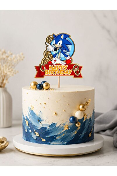 Partiden Sonic Karton Pasta Süsü