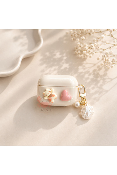 CrabCase Airpods Pro Uyumlu Tatlı Kedicik Detaylı Kulaklık Kılıfı