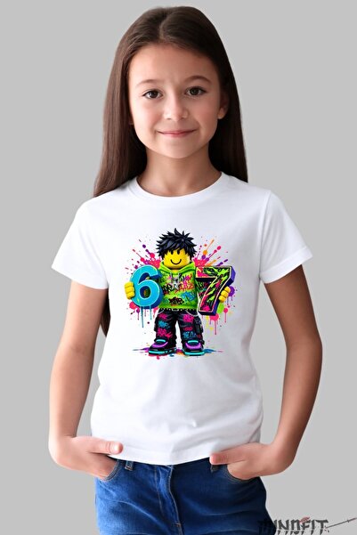 GILDAN Tricou Roblox Six Seven Design Modern Colorat