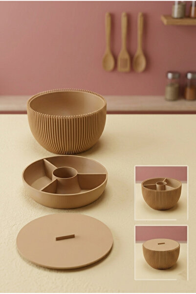 Ta-Fu Global Plastic Snack Bowl with Trash Bin Height 9 cm Width 15 cm