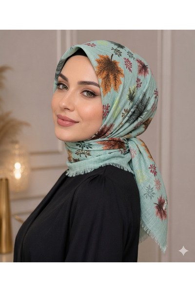 Butik Kaliteli Yüzde 95 Pamuk Eşarp Yazma