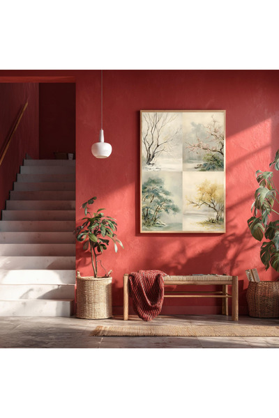 Tuba Decor Tablou într-o singură piesă cu ramă din lemn, un tablou pentru toa...