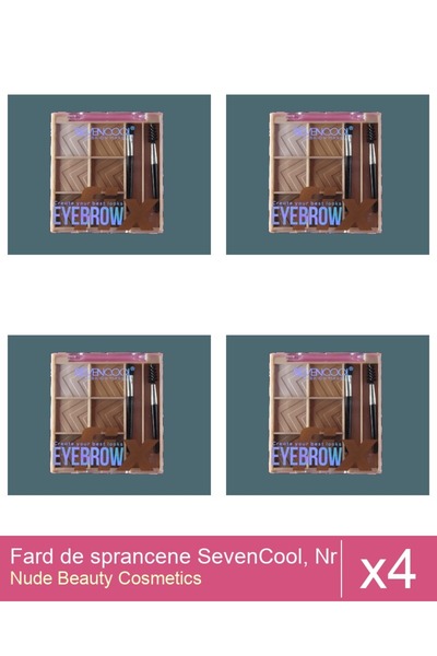 Makeup Set 4x Fard de sprancene SevenCool, Nr 3