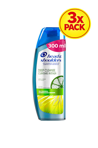 Head & Shoulders Pachet de 3 șampoane pentru curățare profundă și detoxifiere...