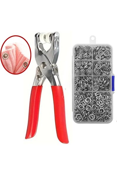 EKOOMİNİKAVM Paslanmaz Çelik Çıtçıt ve Pense Seti Metal Çıt Çıt Makinesi 50 s...
