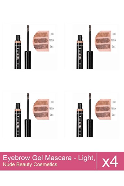 Makeup Set 4x Eyebrow Gel Mascara - Light, Ruby Rose