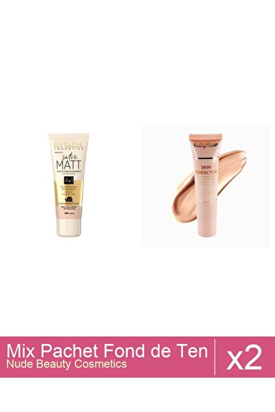 Makeup Set Mix 2 produse Fond De Ten: Fond de ten, Eveline Cosmetics, Satin M...
