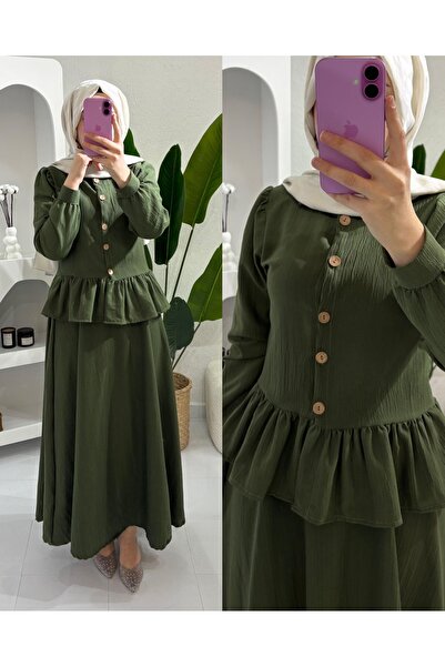 suphan tekstil Buttoned Skirt Suit
