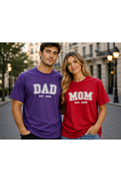 VODEXA تي شيرت رجالي ونسائي كبير الحجم مطبوع عليه DAD، مصنوع من القطن بنسبة 1...