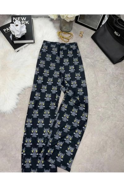 ciel moda Dragon Pattern Oversized Tracksuit Tshirt Set