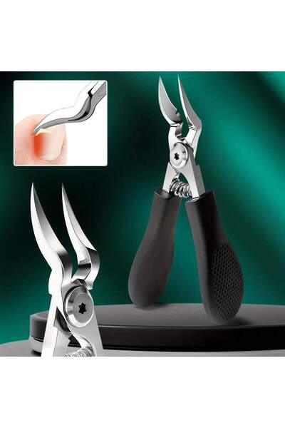 Choice New Black Heavy-Duty Nail Clippers Wide Jaw Opening Fingernail Clipper...